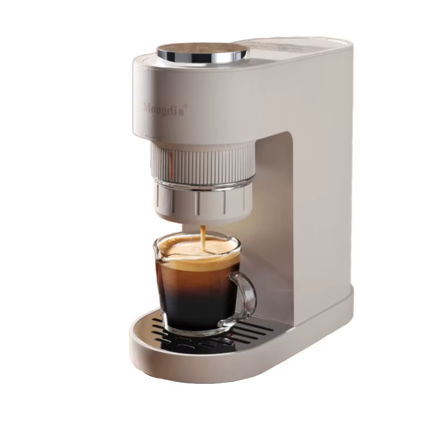 Milk Frother Automatic - เครื่องชงกาแฟเอสเพรสโซแบบพกพา กึ่งอัตโนมัติ พร้อมเครื่องทำฟองนม ใช้ไฟฟ้า ตัวเครื่องทำจากพลาสติก กำลังไฟ
