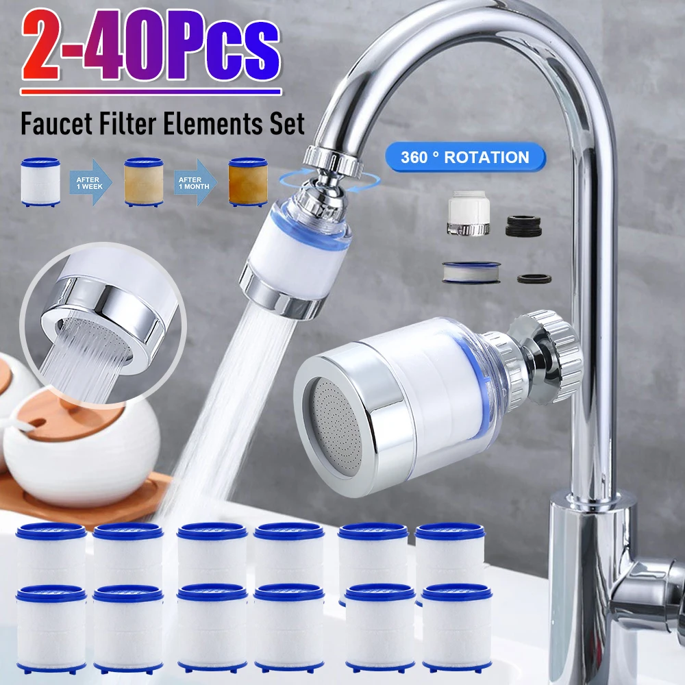 Kitchen Appliances Unit - ไส้กรองก๊อกน้ำ เครื่องกรองน้ำ กำจัดคลอรีน โลหะหนัก อะแดปเตอร์ก๊อกน้ำ ไส้กรองใยฝ้าย