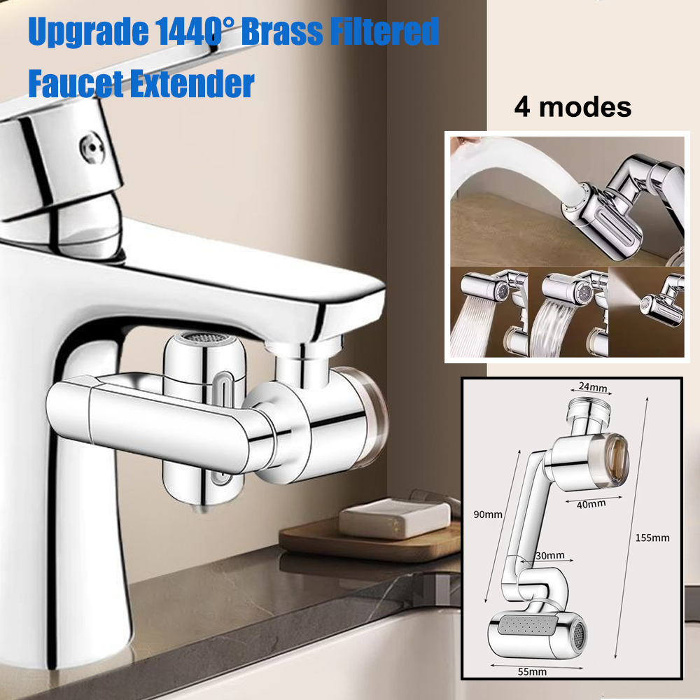 Kitchen Appliances Unit - นิวเมทัล 1440 ° ก๊อกน้ำอเนกประสงค์แบบหมุนได้สำหรับห้องครัวและห้องน้ำ หัวฉีดพ่นน้ำ 4
