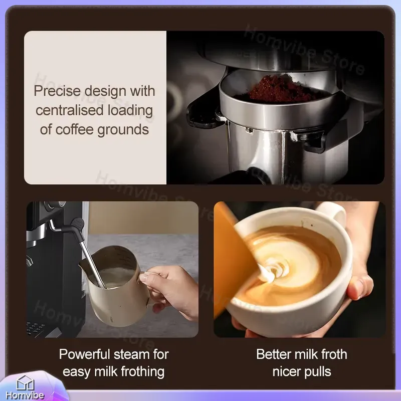 เครื่องชงกาแฟเอสเพรสโซแบบกึ่งอ - Milk Frother Automatic บทวิจารณ์และราคา