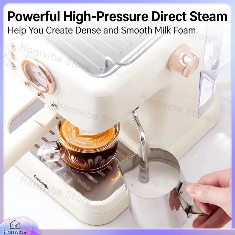 เครื่องชงกาแฟเอสเพรสโซแบบกึ่งอ - Milk Frother Automatic บทวิจารณ์และราคา