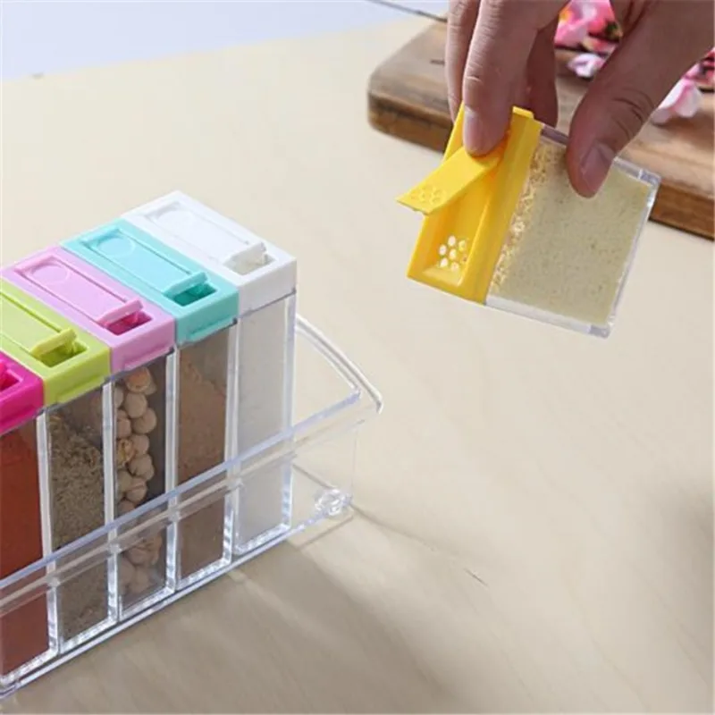 โปร่งใสเครื่องปรุงรสหกตารางกล่ - Kitchen Appliances Organizer บทวิจารณ์และราคา