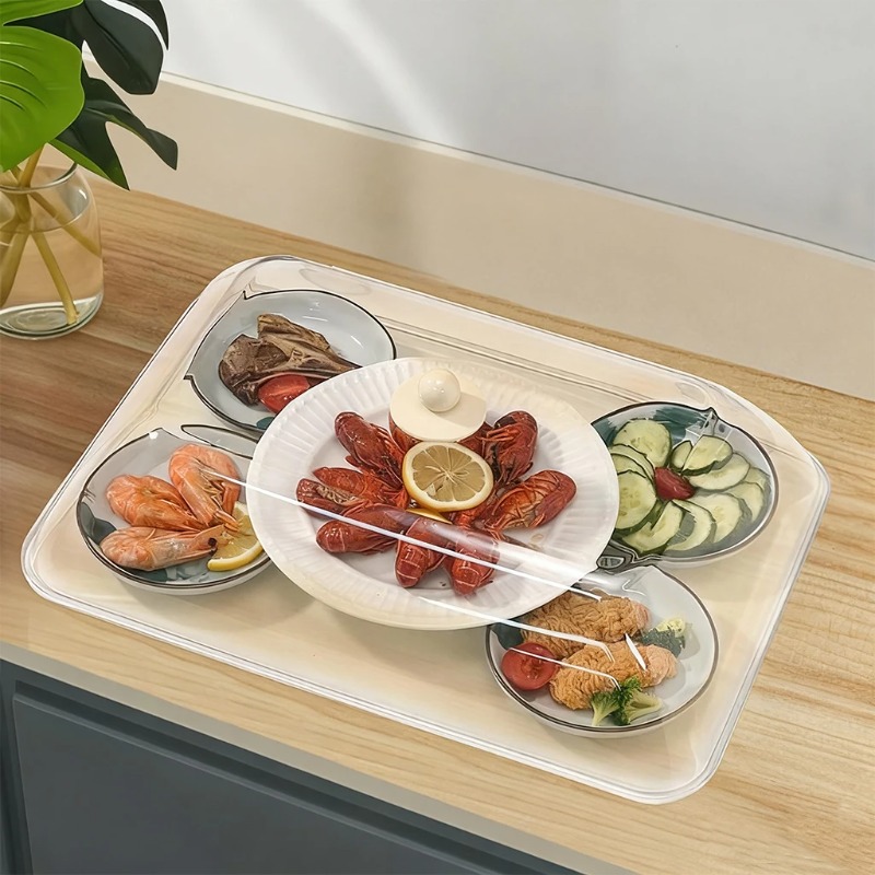 WORTHBUY ฝาครอบอาหารพลาสติกแบบ - Kitchen Appliances Organizer บทวิจารณ์และราคา