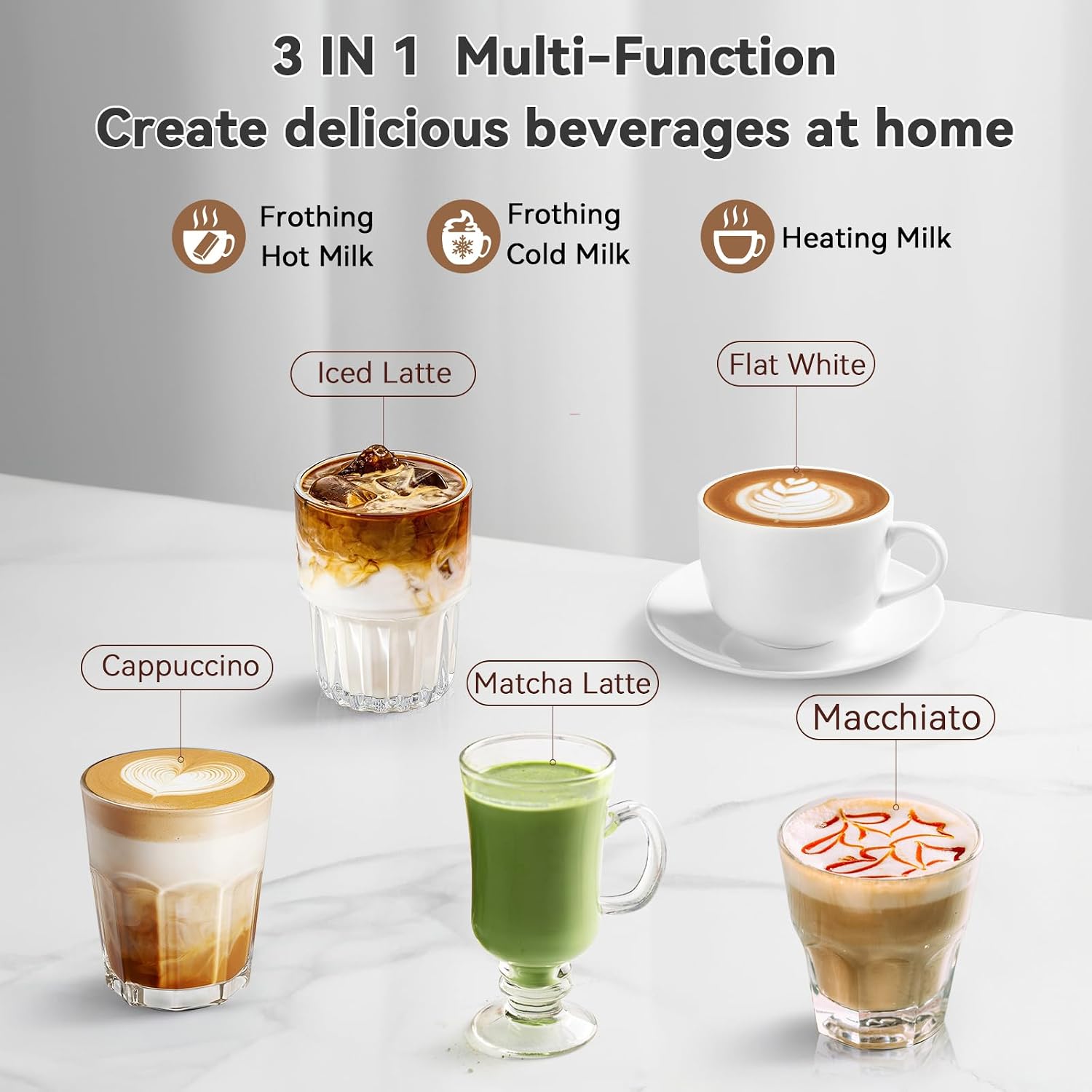 เครื่องตีฟองนมไฟฟ้า สแตนเลส 8. - Milk Frother Automatic บทวิจารณ์และราคา