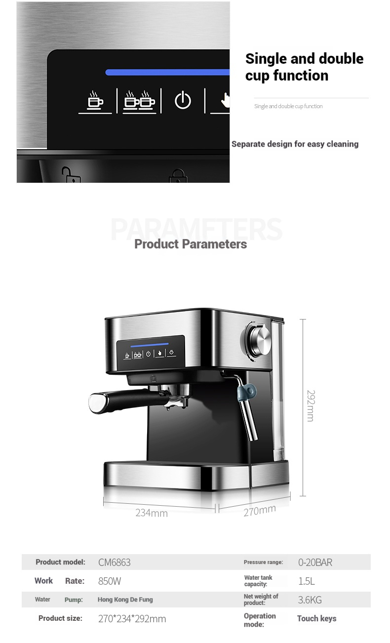 เครื่องชงกาแฟเอสเพรสโซ่กึ่งอัต - Milk Frother Automatic บทวิจารณ์และราคา