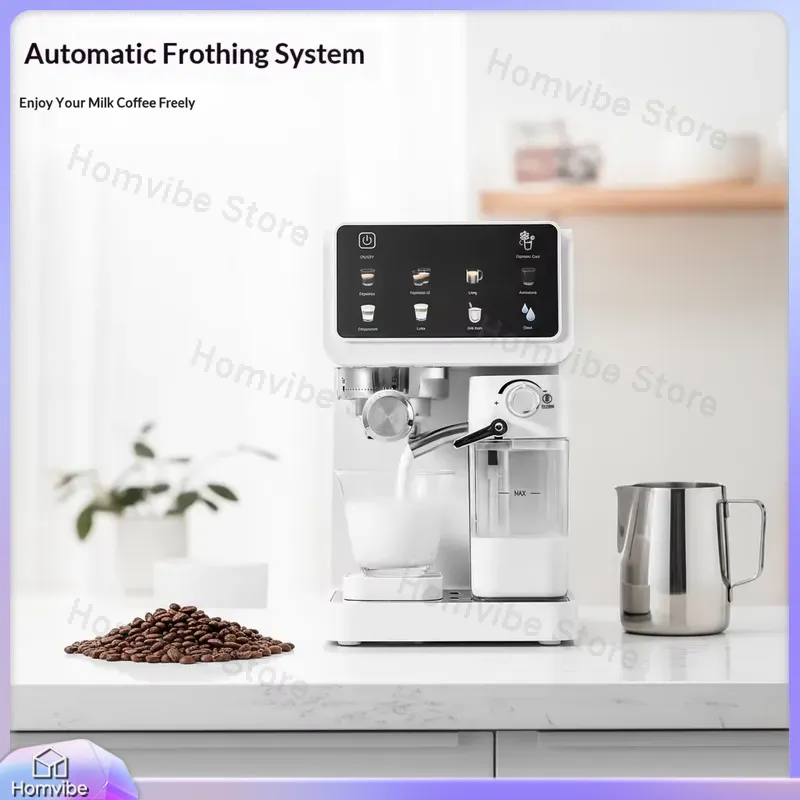 เครื่องทำกาแฟเอสเพรสโซ 20 บาร์ - Milk Frother Automatic บทวิจารณ์และราคา