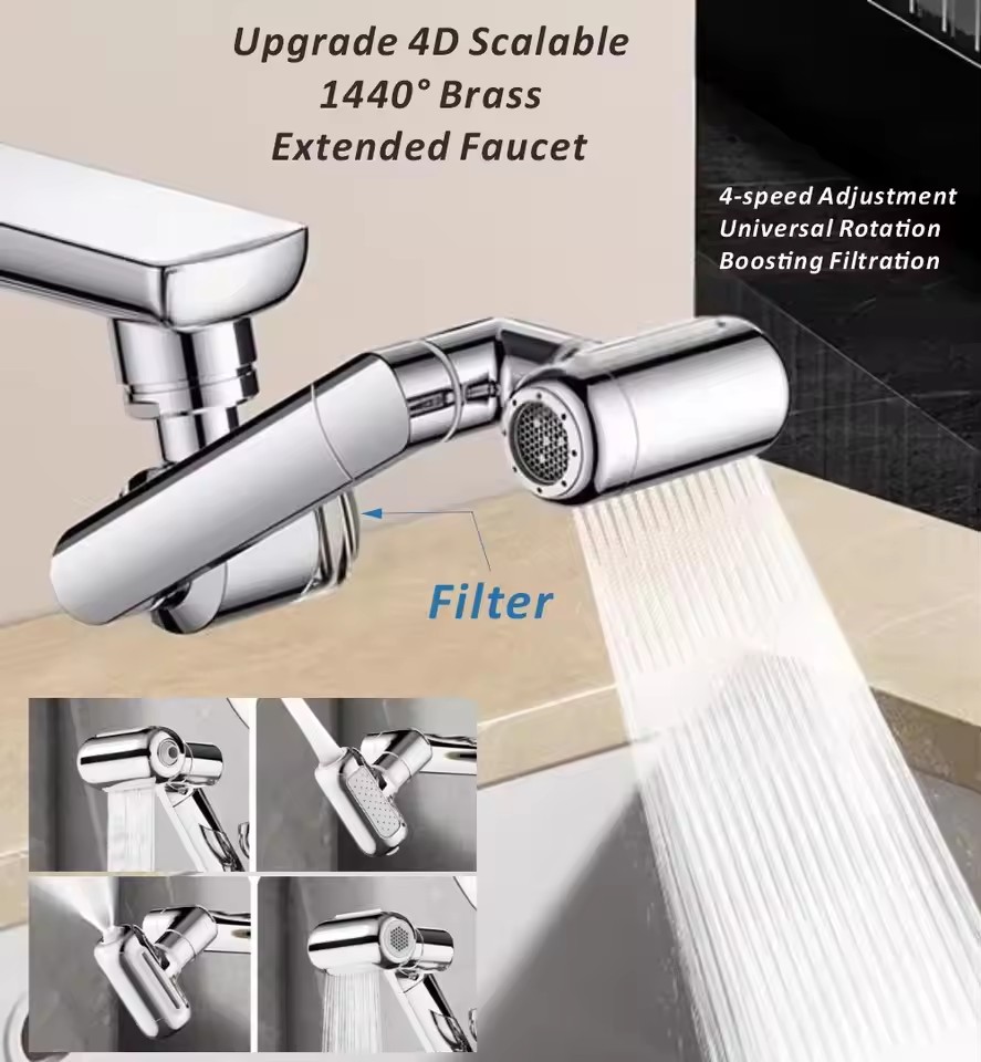 นิวเมทัล 1440 °   ก๊อกน้ำอเนกป - Kitchen Appliances Unit บทวิจารณ์และราคา